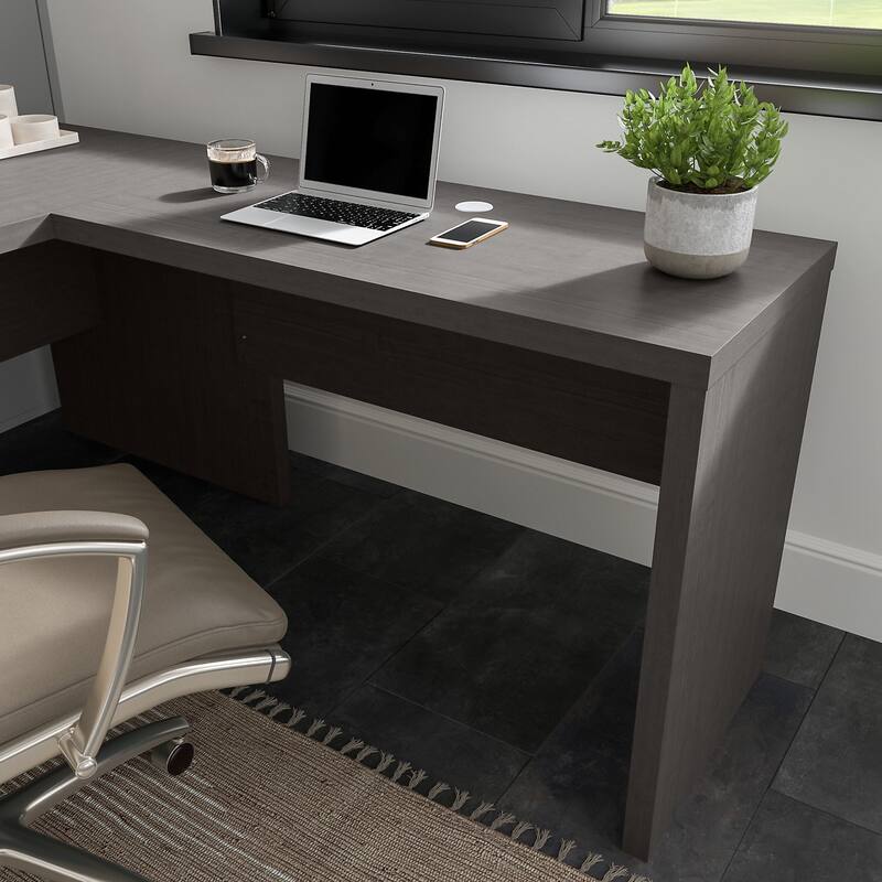 Echo 42W Desk Return/Bridge by Bush Business Furniture - Charcoal Maple