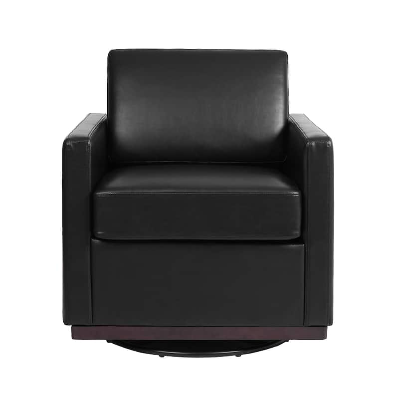 Modern Upholstered Swivel Accent Armchair Set of 2