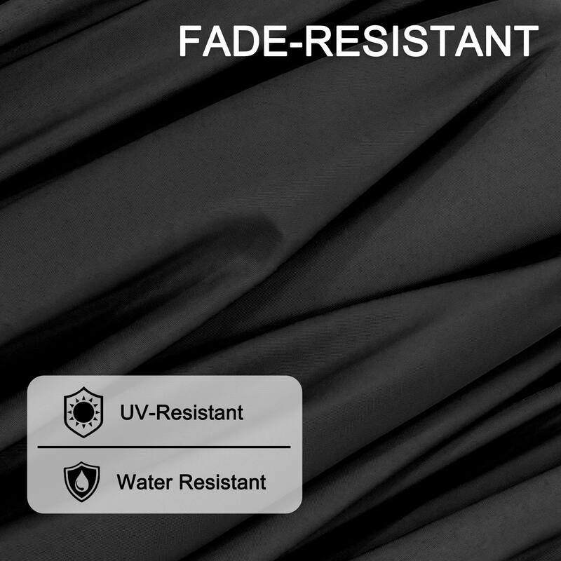 Ainfox 13ft Double-sided Patio Umbrella Solar LED Lighted Outdoor Martet Umbrella with Base