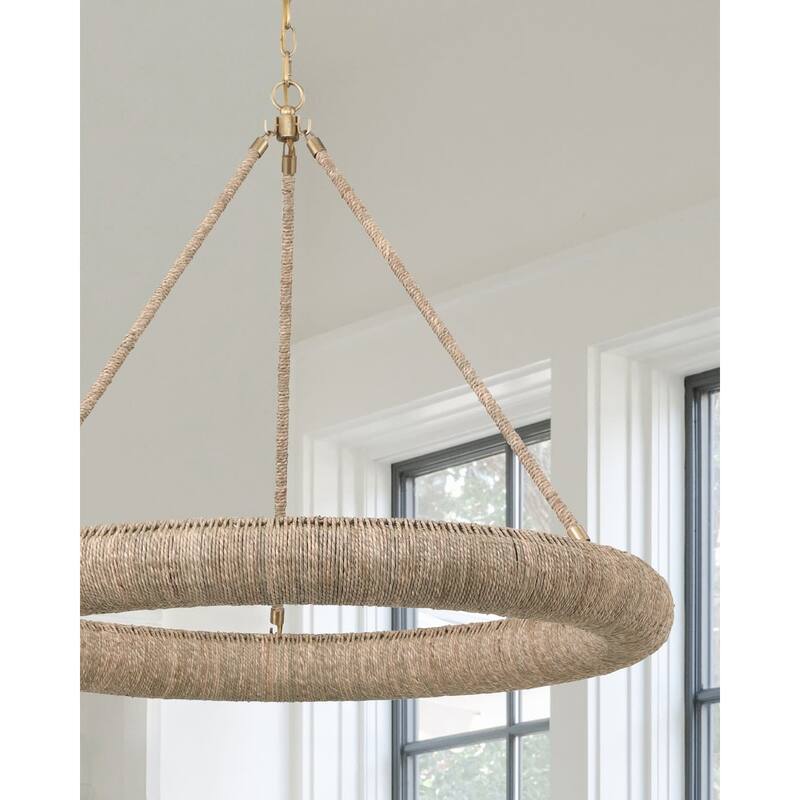 Crystorama Lighting Group OAK-7538 Oakley 8 Light 32" Wide LED Ring