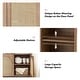 preview thumbnail 30 of 35, Ulysses Farmhouse 56"W Storage 3-Door Rattan Sideboard with Adjustable Shelves by HULALA HOME