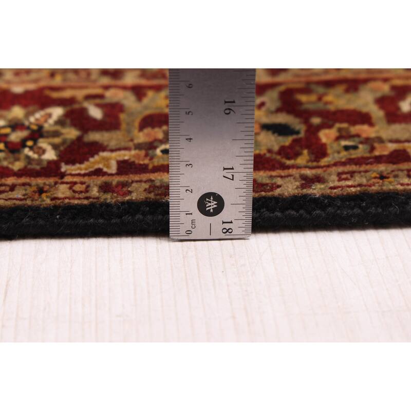 ECARPETGALLERY Hand-knotted Mirzapur Black Wool Rug - 2'6 x 12'0