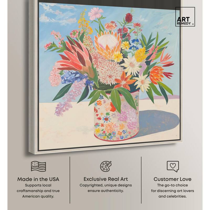 Floral Tin Canvas by Art Remedy