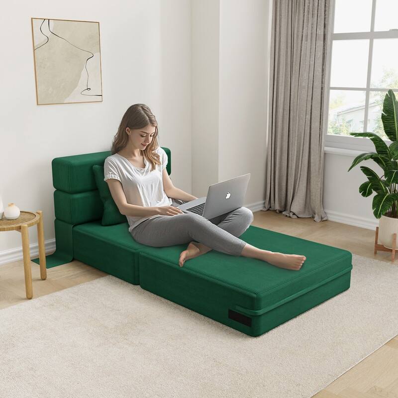 Convertible Compression Corduroy Sectional Sofa
