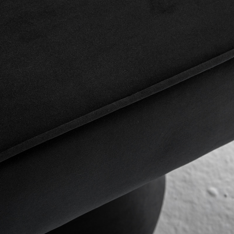 SEYNAR Modren Velvet Living Room Swivel Arm Barrel Chair with Tufted Back