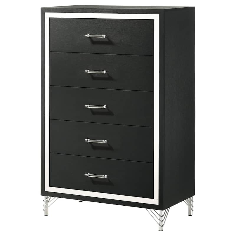Lucia Modern Classic 5-drawer Bedroom Chest of Drawers White