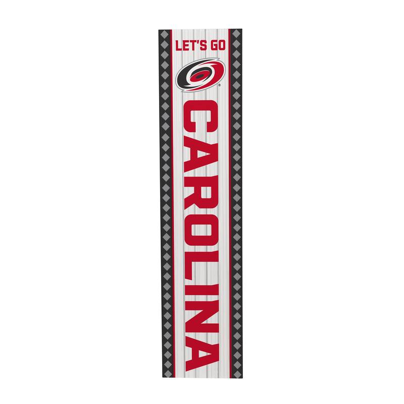 47" Double Sided Seasonal Porch Leaner, Carolina Hurricanes - 47" x 11.25"