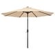 preview thumbnail 111 of 142, Holme 9-foot Steel Market Patio Umbrella with Tilt-and-Crank