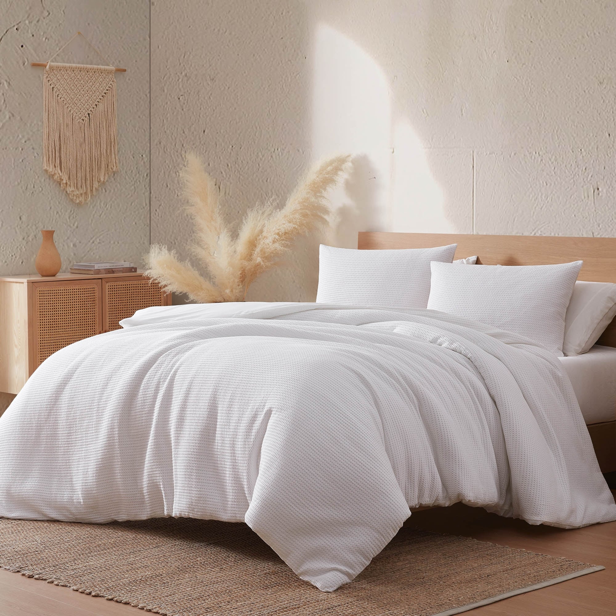 Riverbrook Home Warren Waffle Comforter Cover 4 Piece Set