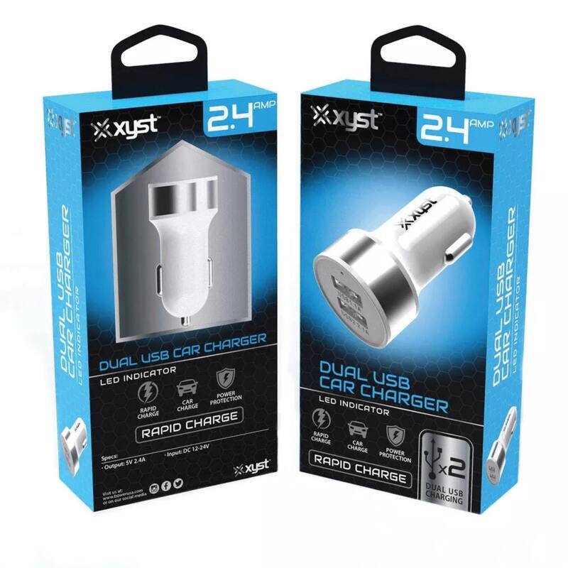 Xyst 2.4-Amp Dual USB Car Charger