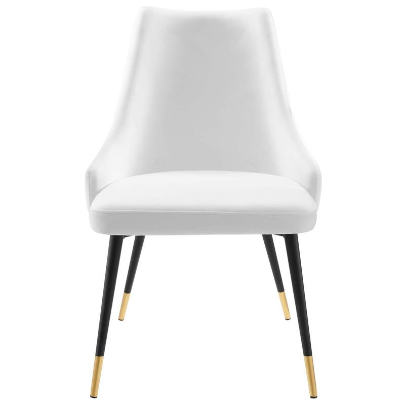 Modway Adorn Dining Side Chair Performance Velvet in Navy, Set of 2