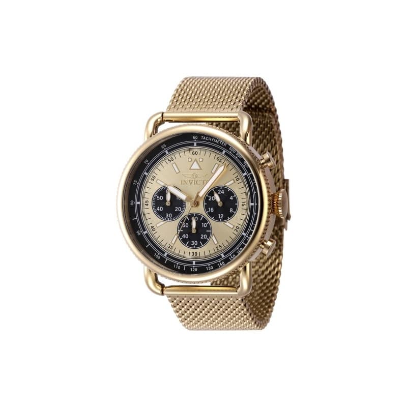 Invicta Men's 47360 Speedway Quartz Chronograph Gold Dial Watch