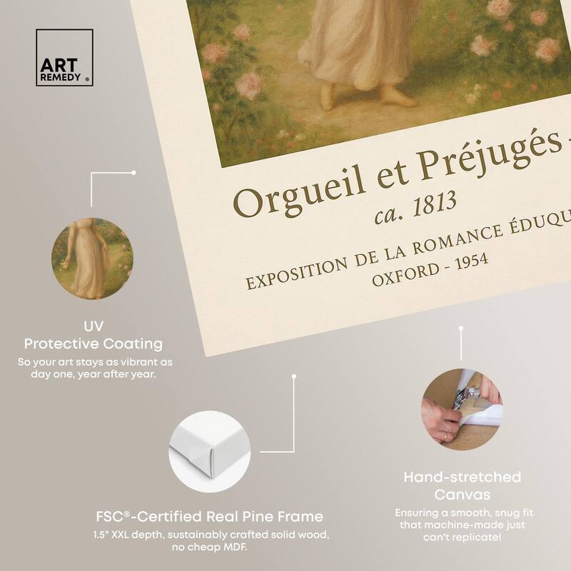 Lady in Austen's World Canvas by Art Remedy, Gallery Wrapped