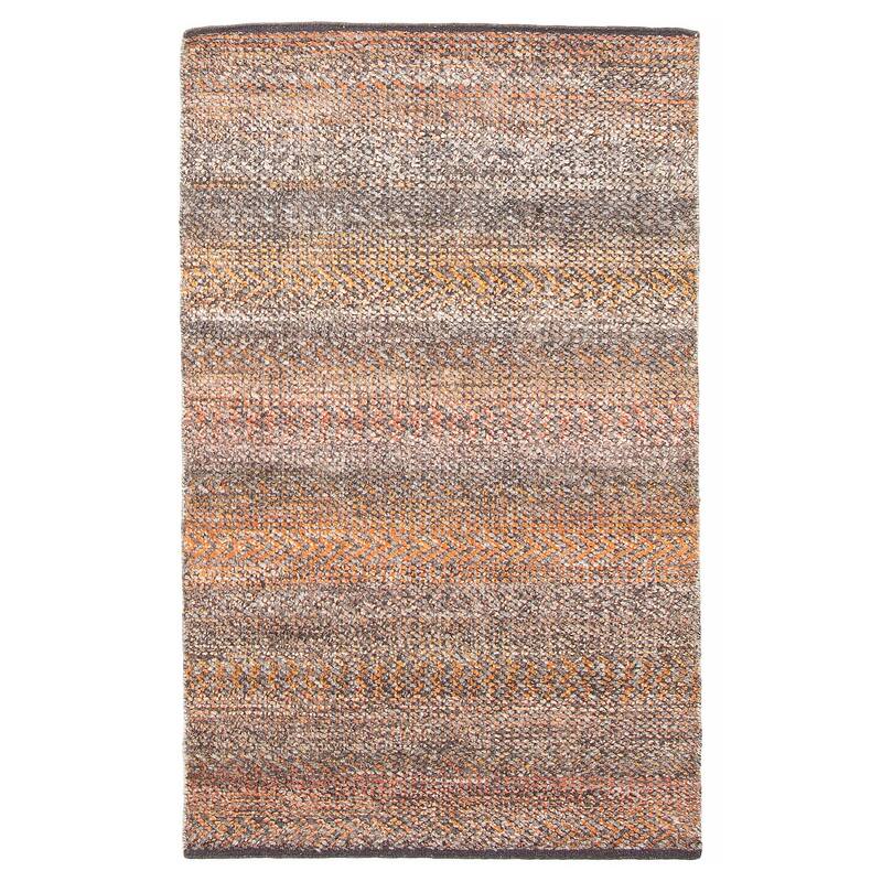 ECARPETGALLERY Hand-knotted Eternity Grey Wool Rug - 3'1 x 5'1 - Dark Grey - 3'1 x 5'1
