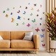 preview thumbnail 1 of 5, Walplus 3D Effect Colorful Butterflies Kids Wall Sticker Nursery Decor
