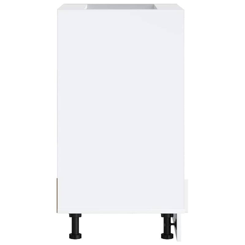 vidaXL Oven Cabinet White Engineered Wood Compact Adjustable Feet - 18.1 x 23.6 x 32.1