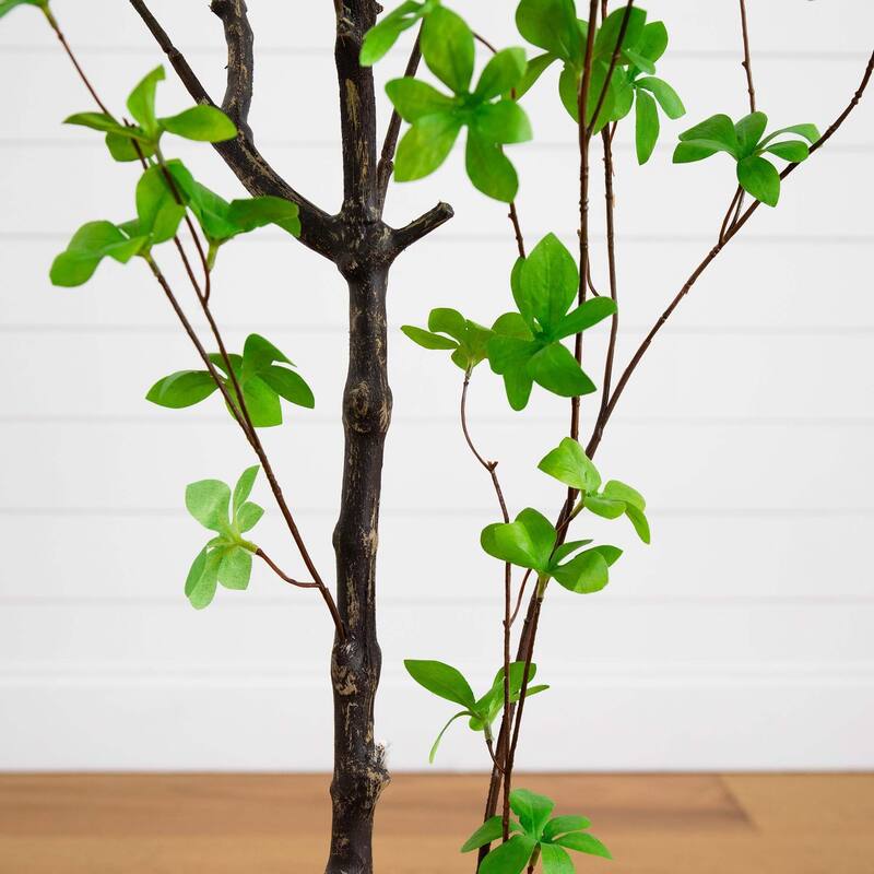 Minimalist Enkianthus Artificial Potted Tree - 5'