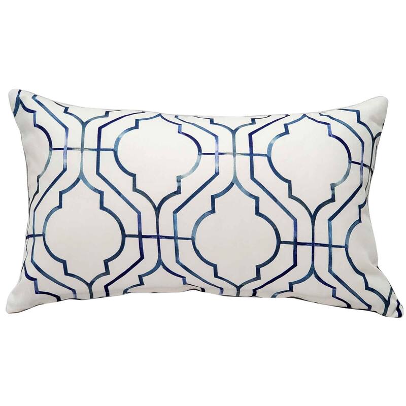 Billmore Gate Throw Pillow - 12" 20" - Feather Down - Blue