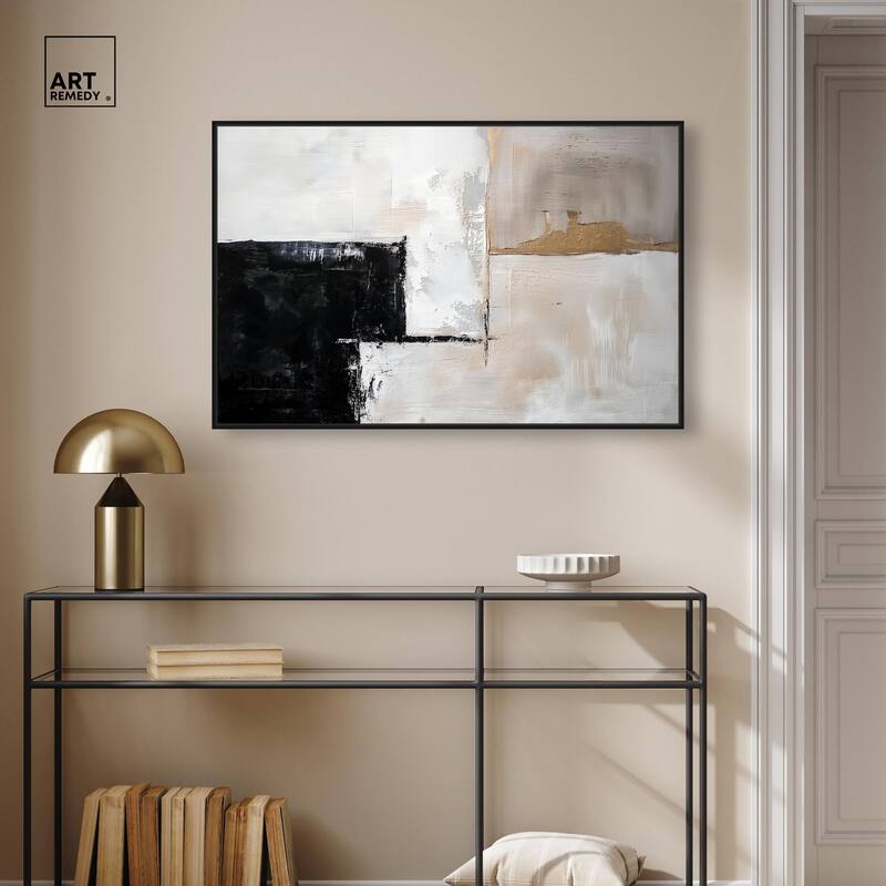 Black Dust and White Ash II Canvas by Art Remedy