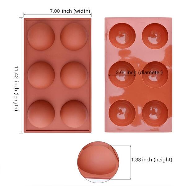 3Pcs Round Silicone Chocolate Bomb Molds - Bed Bath & Beyond - 39990521