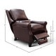 preview thumbnail 2 of 2, Adriana Top Grain Leather Traditional Manual Recliner Armchair