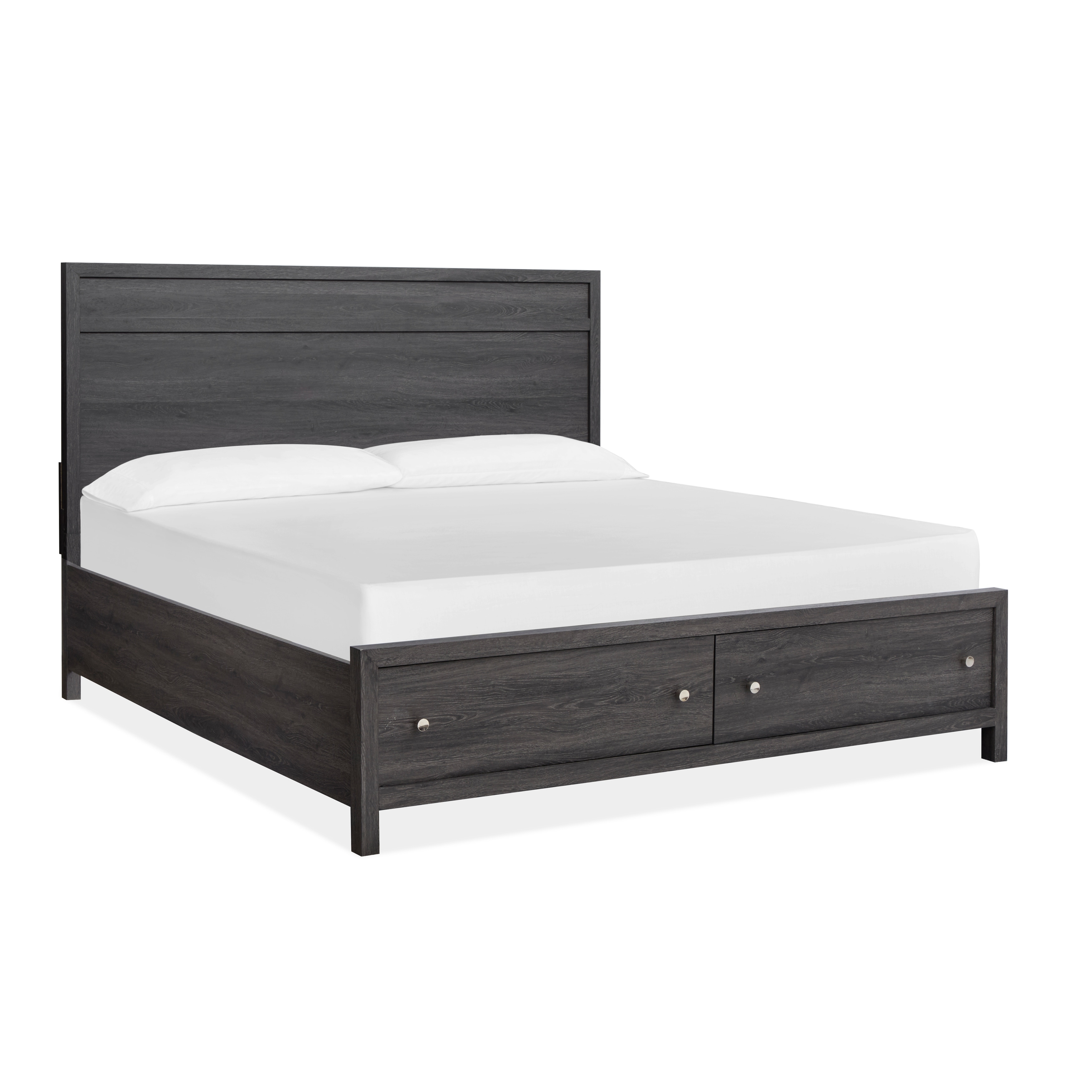Magnussen Home Merrifield Raisin Black Panel Storage Bed