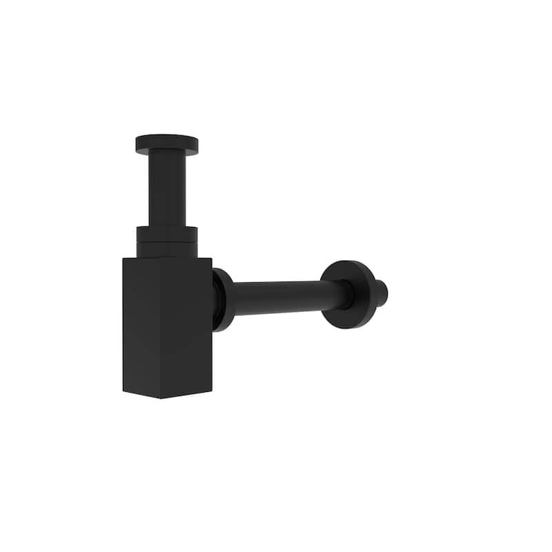 1.5" Square Bottle Adjustable Decorative P-Trap