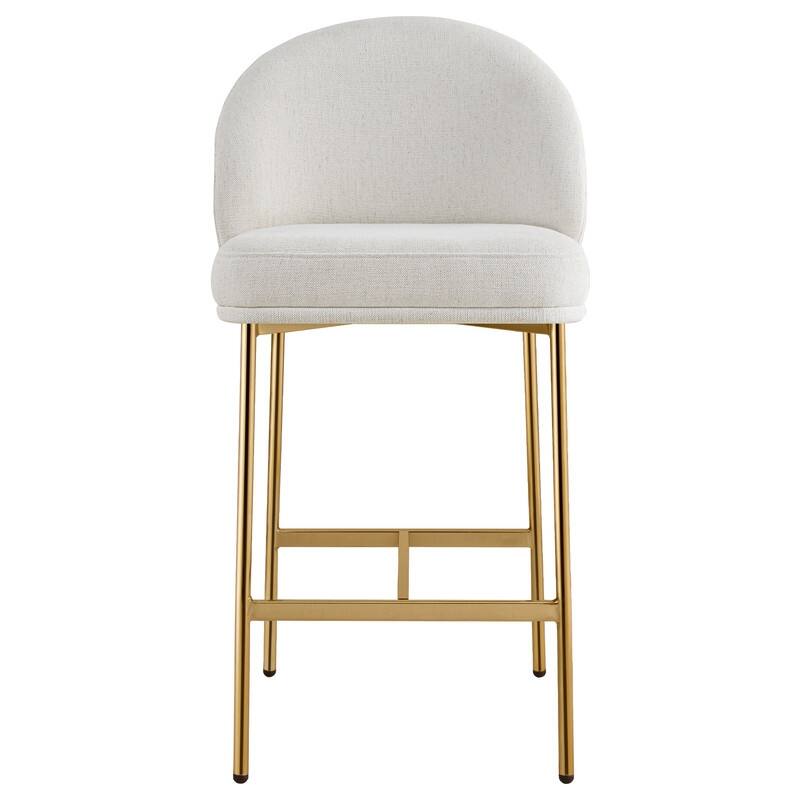 Spruce & Spring Upholstered Counter Bar Stool with Metal Frame