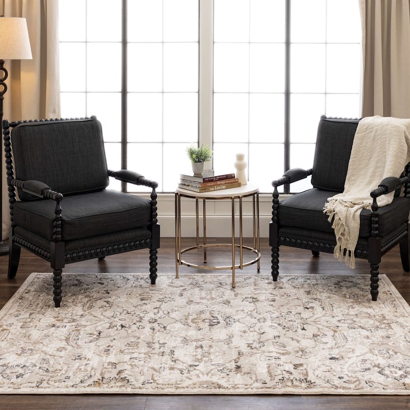 Mohawk Home Mizani Floral Ornamental Woven Area Rug