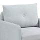 preview thumbnail 30 of 28, 23.6 Inch Seat Wide Chenille Accent Chair - Metal Black Legs Hold 300lbs