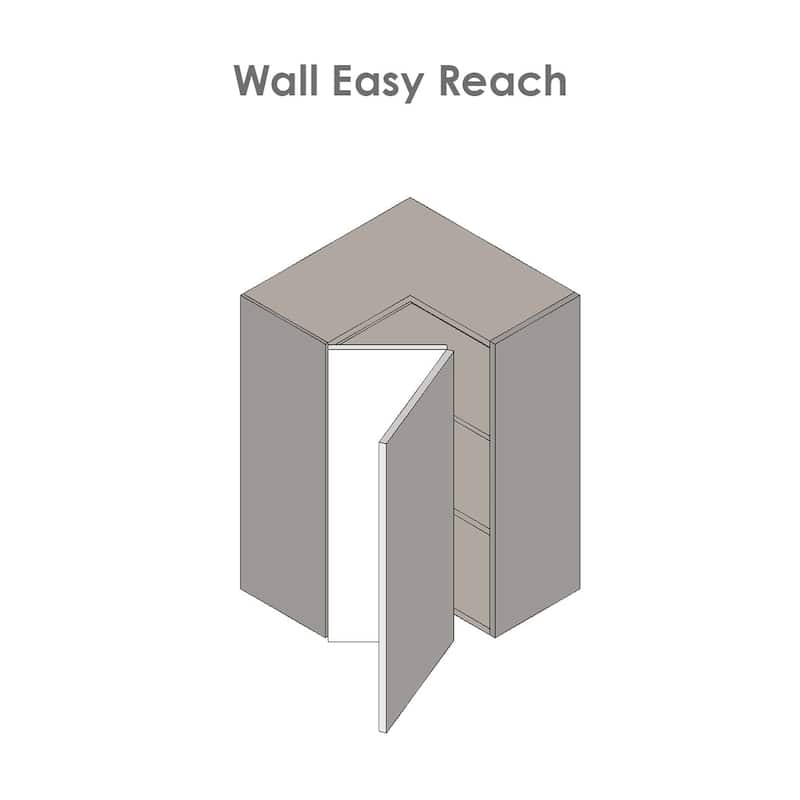 24" x 36" Wall Easy Reach-Double Door-Grey - 24 x 36 x 12