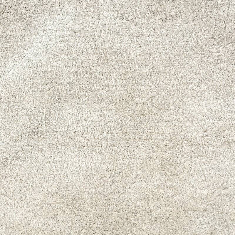HomeRoots Solid Color Shag Rectangle Area Rug - 62.99 in. x 38.98 in. x 1.60 in.