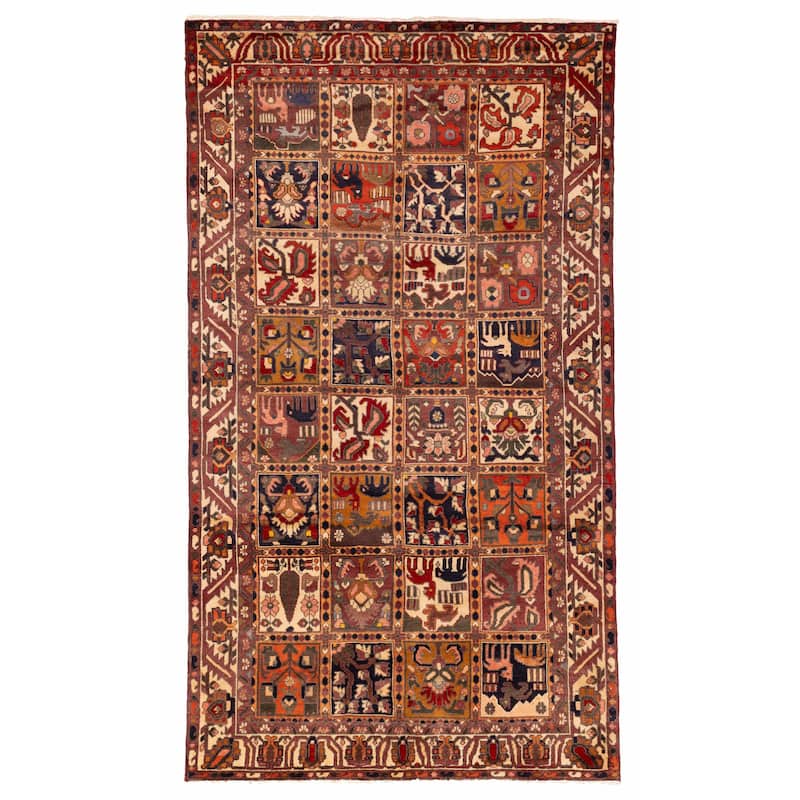 ECARPETGALLERY Hand-knotted Kayseri Vintage Red Wool Rug - 5'3 x 9'4