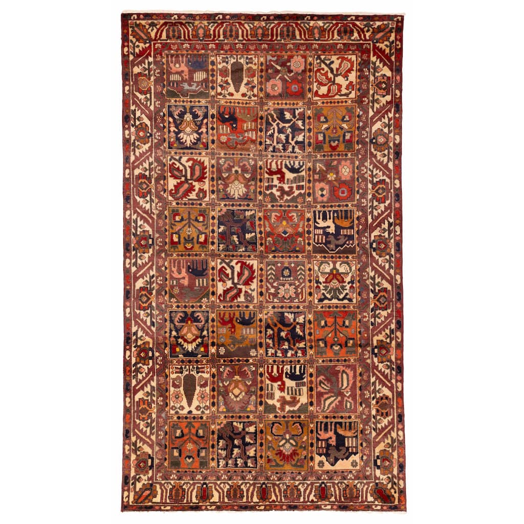 ECARPETGALLERY Hand-knotted Kayseri Vintage Red Wool Rug - 5'3 x 9'4
