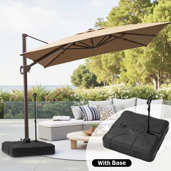 brylane home patio umbrella BrylaneHome 9 Ft. Tilt-and-Crank Umbrella