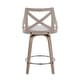 preview thumbnail 22 of 21, The Gray Barn Charlotte 24" Fixed-Height Counter Stool with Bent Wood Legs (Set of 2)
