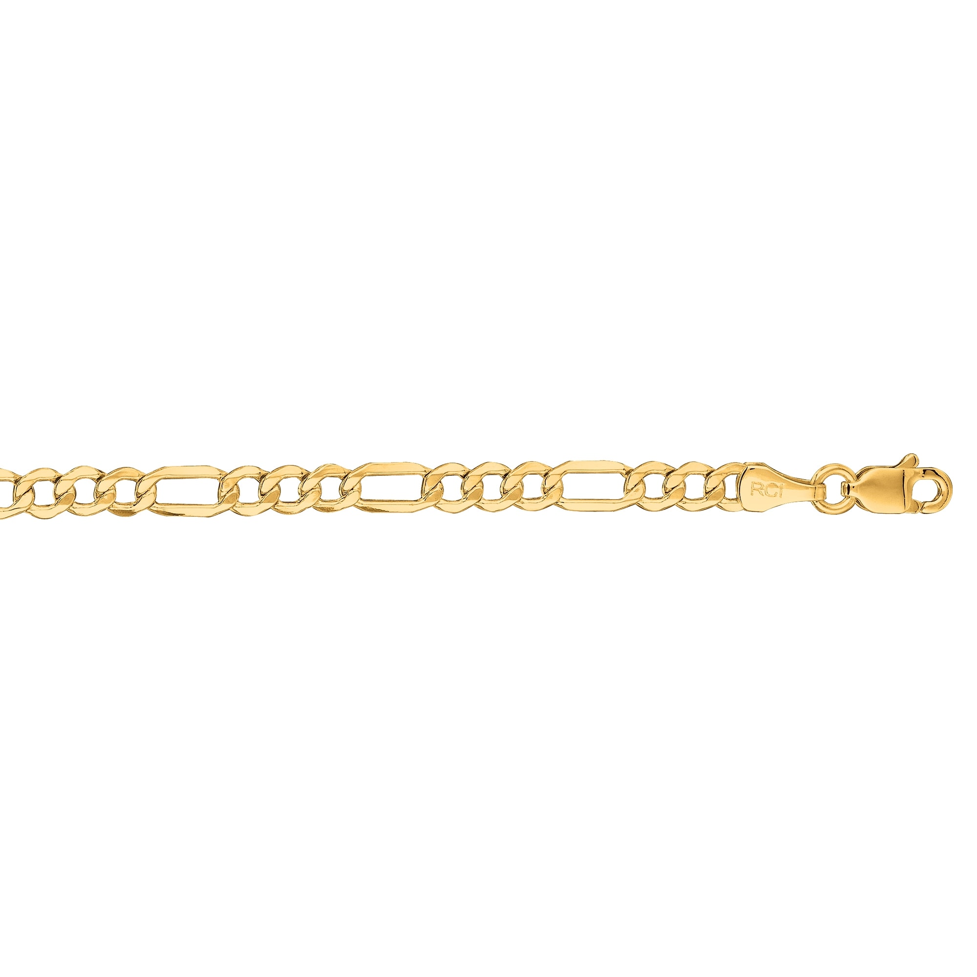 Download Mcs Jewelry Inc 14 Karat Yellow Gold Lightweight Figaro Chain Necklace 3 5mm Overstock 17663740