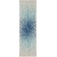preview thumbnail 66 of 90, SAFAVIEH Evoke Juli Abstract Boho Burst Rug 2'2" x 11' - Royal/Ivory
