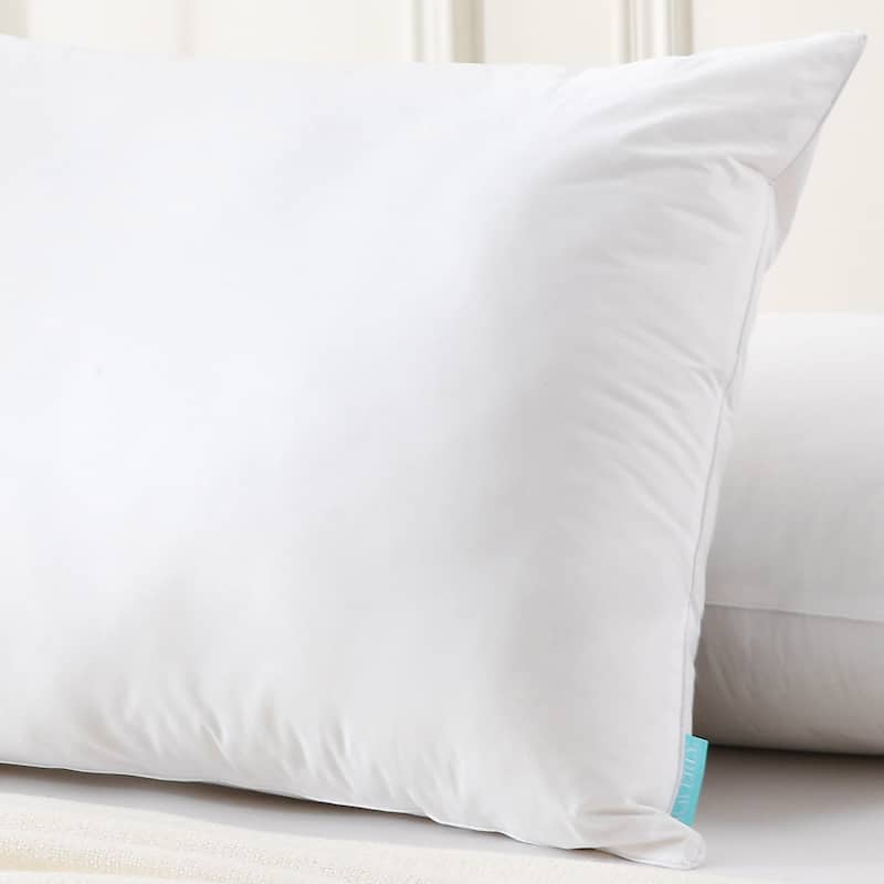 Waverly White Goose Feather and Down Blend Pillow, Set of 2
