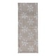 preview thumbnail 1 of 0, Woven Fabric Jacquard Table Runner with Snowflake Pattern Beige;Natural