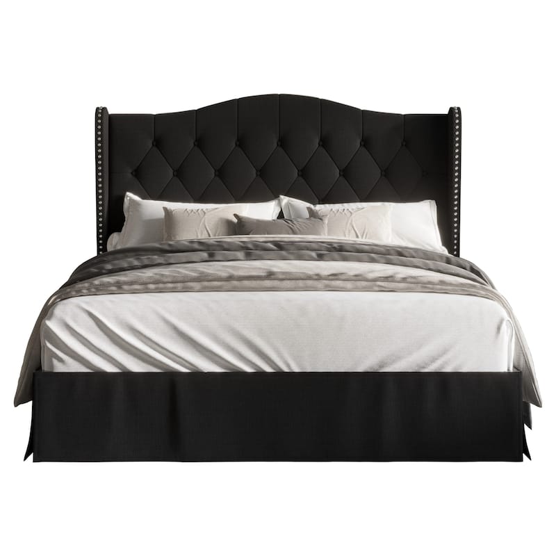 Riley Tufted Upholstered Platform Bed