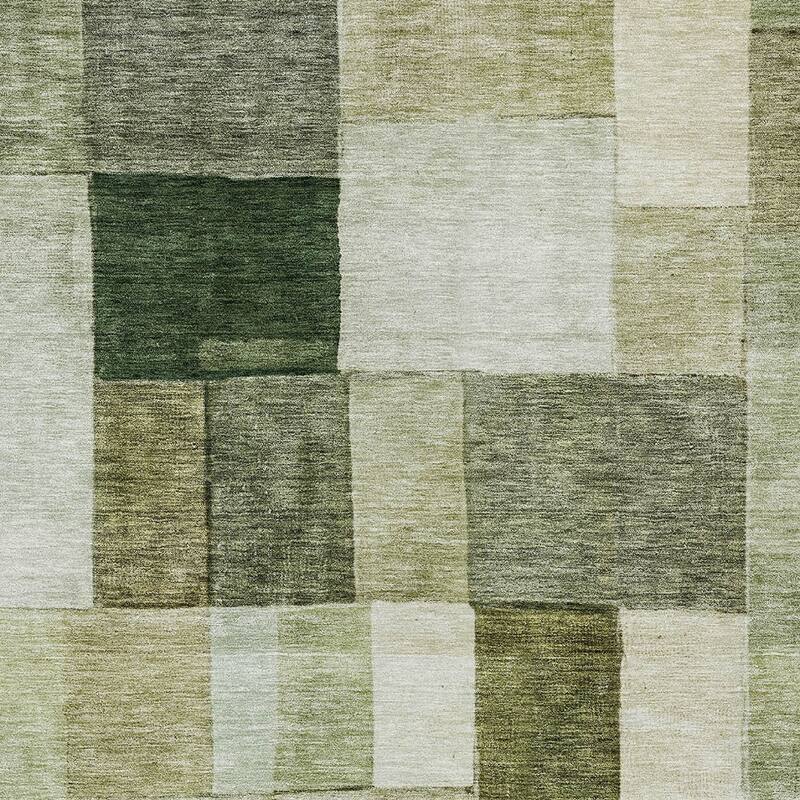 HomeRoots Geometric Transitional Rectangle Outdoor Rug