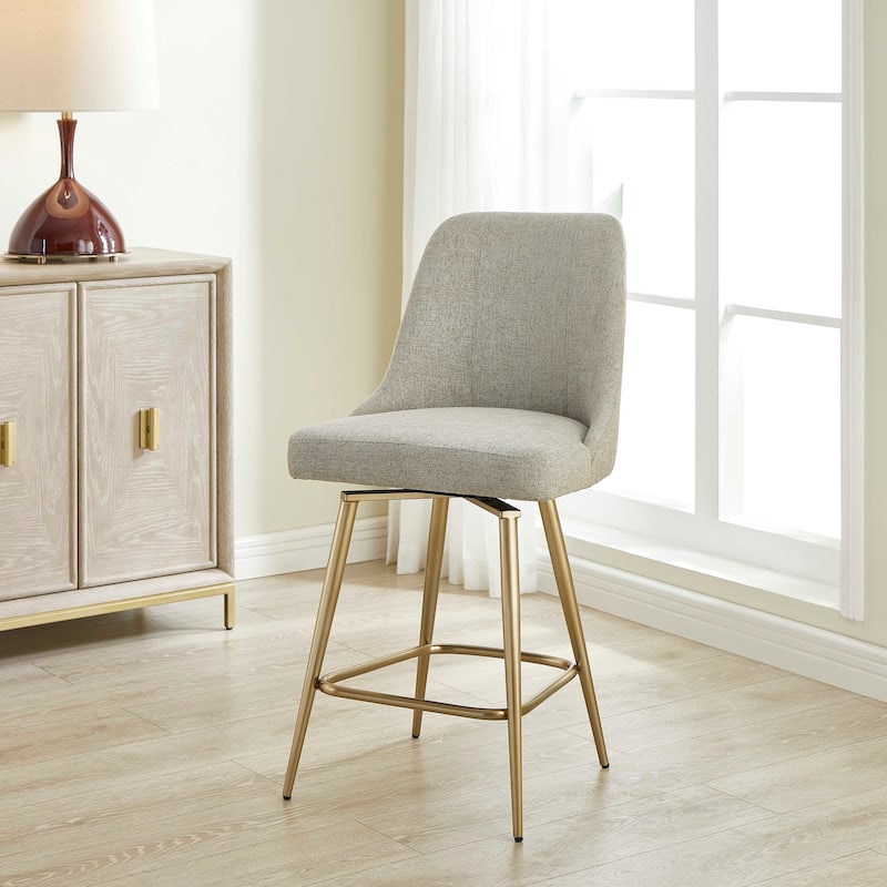 Uttermost Bramwell Upholstered Counter Stool - 20"W x 23.5"D x 39.25"H