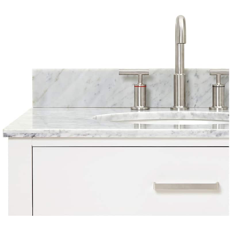 Ariel H043SLCW2OVO Bristol 43" Free Standing Single Oval Basin Vanity