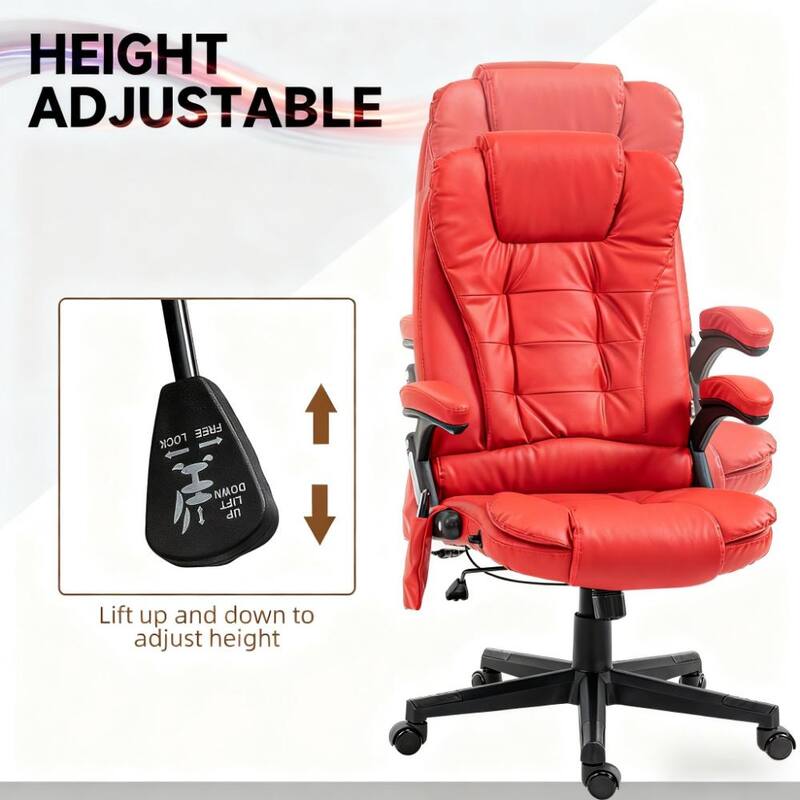 High Back Vibrating Massage Office Chair, Executive Office Chair with Heat, For Home and Office