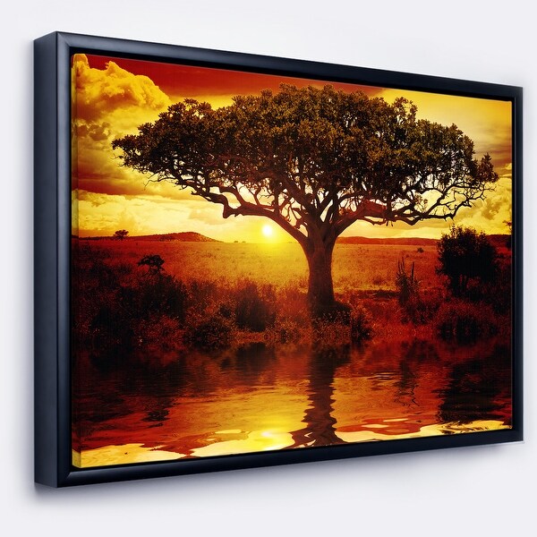 Shop Lonely Tree In African Sunset Oversized African Landscape