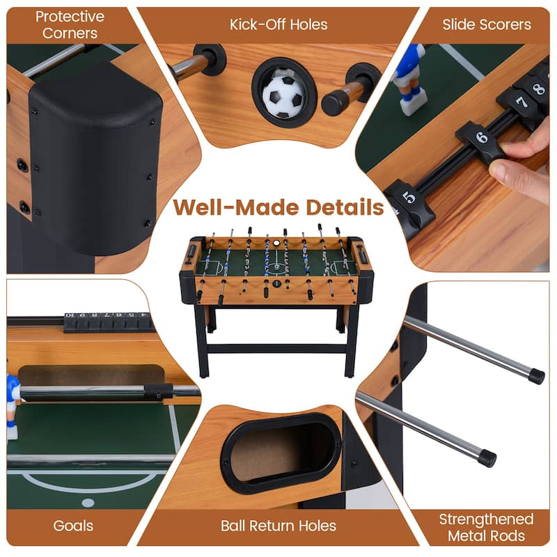 Gymax 47'' Competition Full Size Soccer Game Table w/22 Players 2