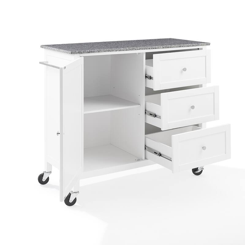 Crosley Soren Granite Top Kitchen Island/Cart - 18.13"d x 42.13"w x 37.5"h