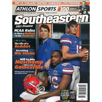 Shop Will Muschamp Unsigned Florida Gators Athlon Sports 2011