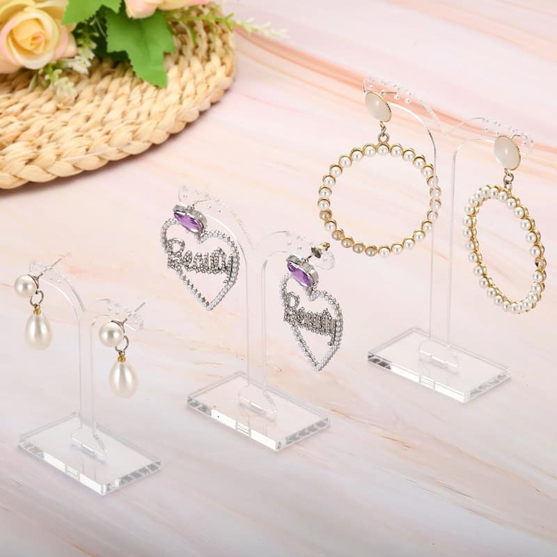 Earring Display Stand,6pcs Acrylic Earring Holder Earring Stands Y